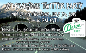 Schick #DriveFree Twitter Party