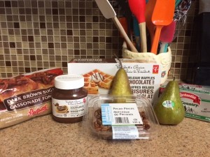 Hazelnut Pear Chocolate Chip Waffles PC